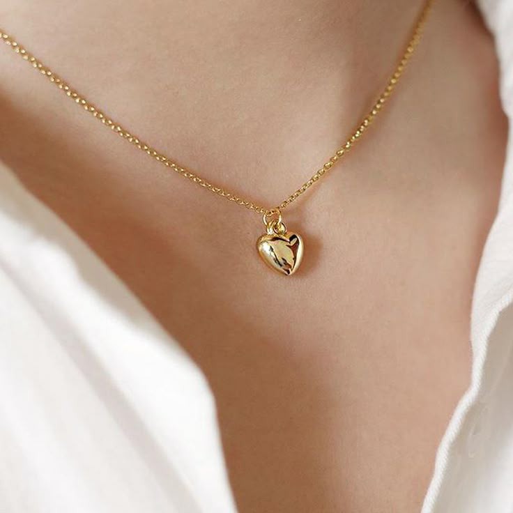 Tiny Heart Necklace | Pure 925 Silver