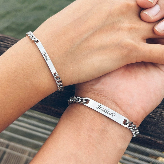Engraving Couples Bracelet