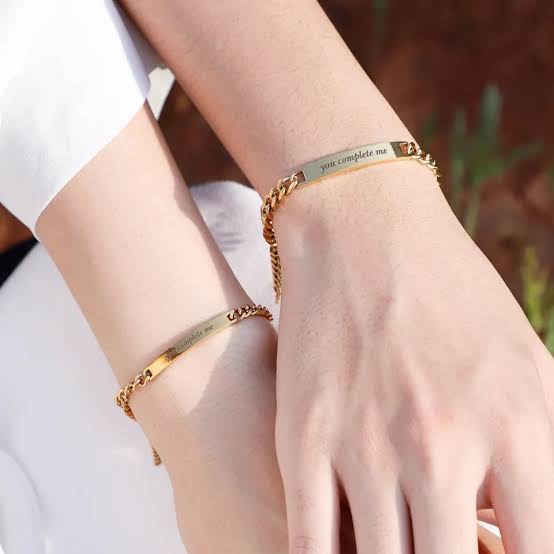 Engraving Couples Bracelet