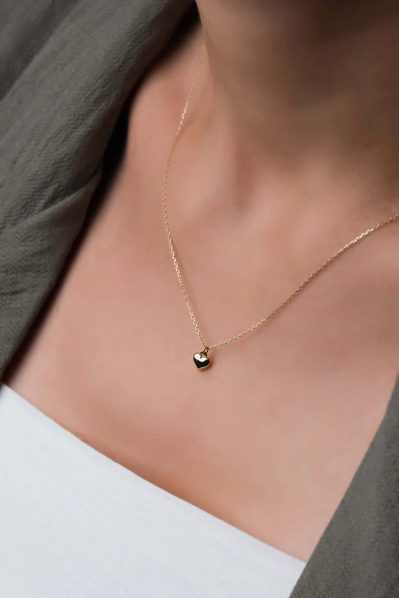 Tiny Heart Necklace | Pure 925 Silver